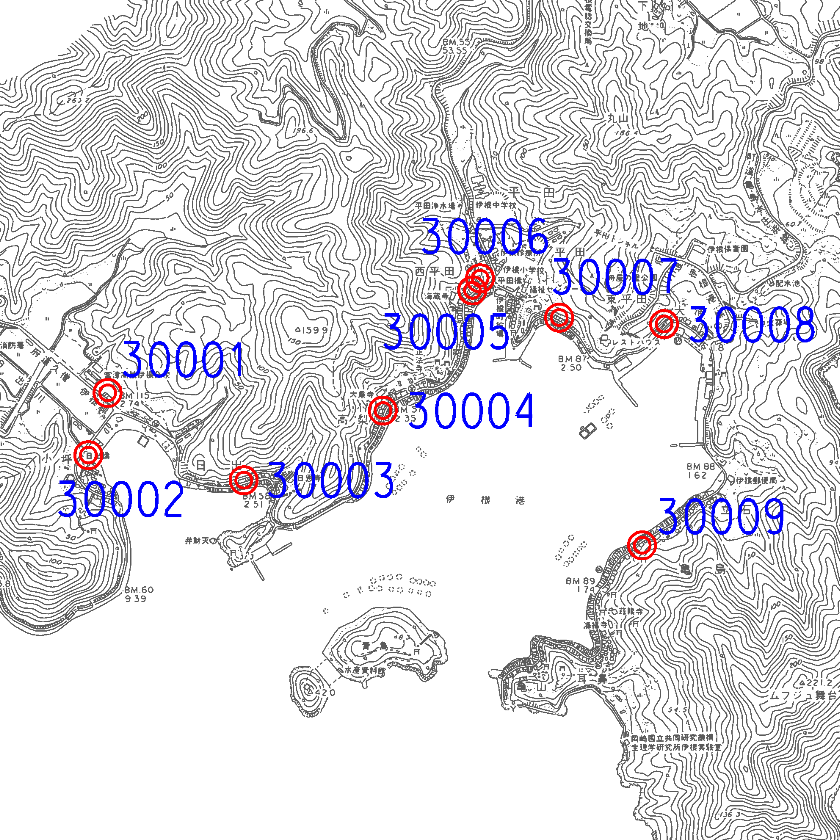 伊根町標準宅地位置図1（拡大図）