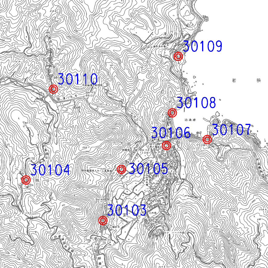 伊根町標準宅地位置図3（拡大図）