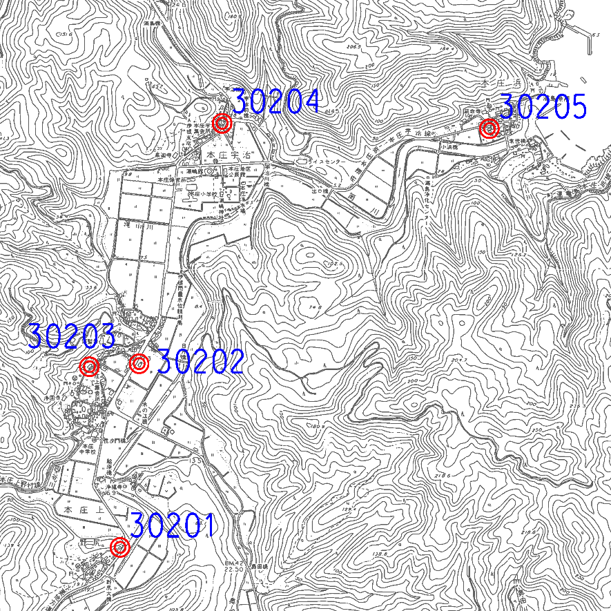 伊根町標準宅地位置図4（拡大図）