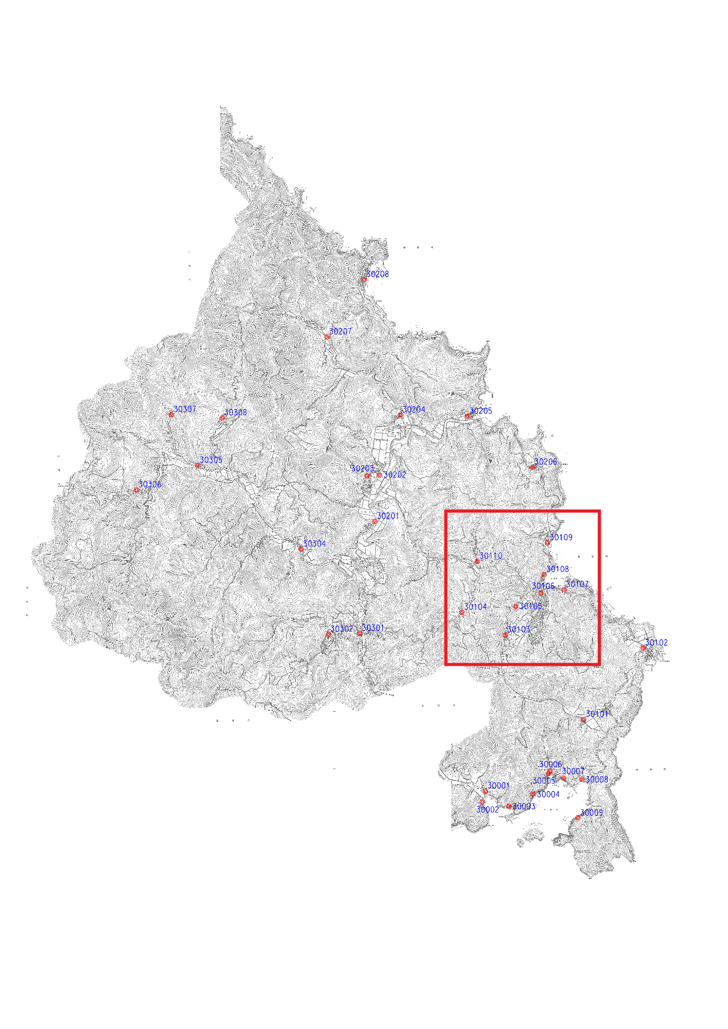 伊根町標準宅地位置図3（全体図）