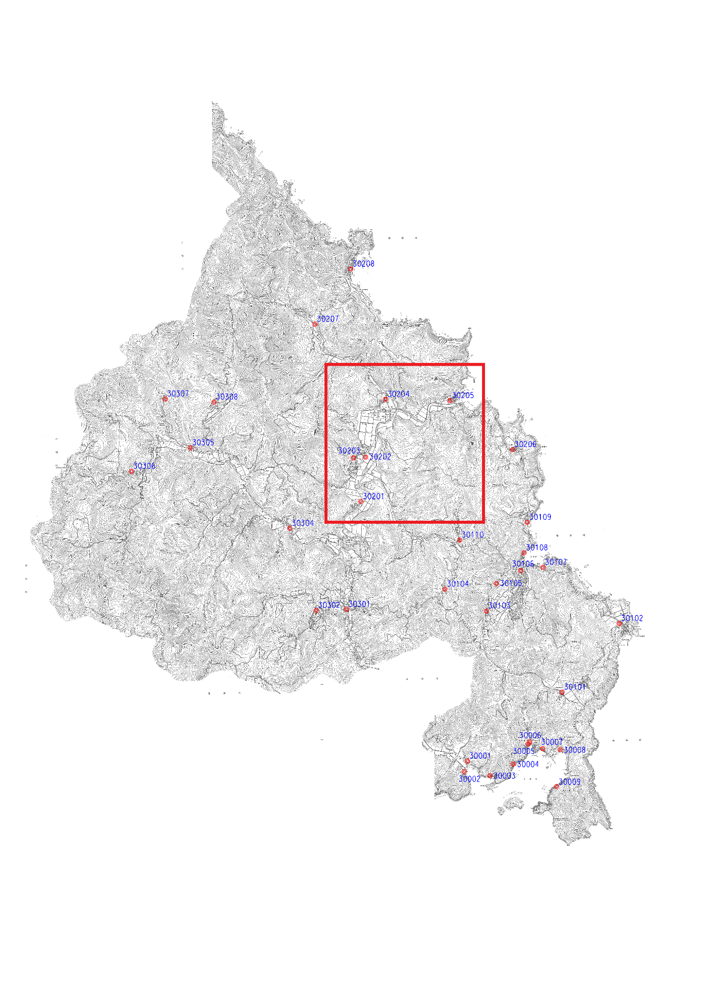 伊根町標準宅地位置図4（全体図）