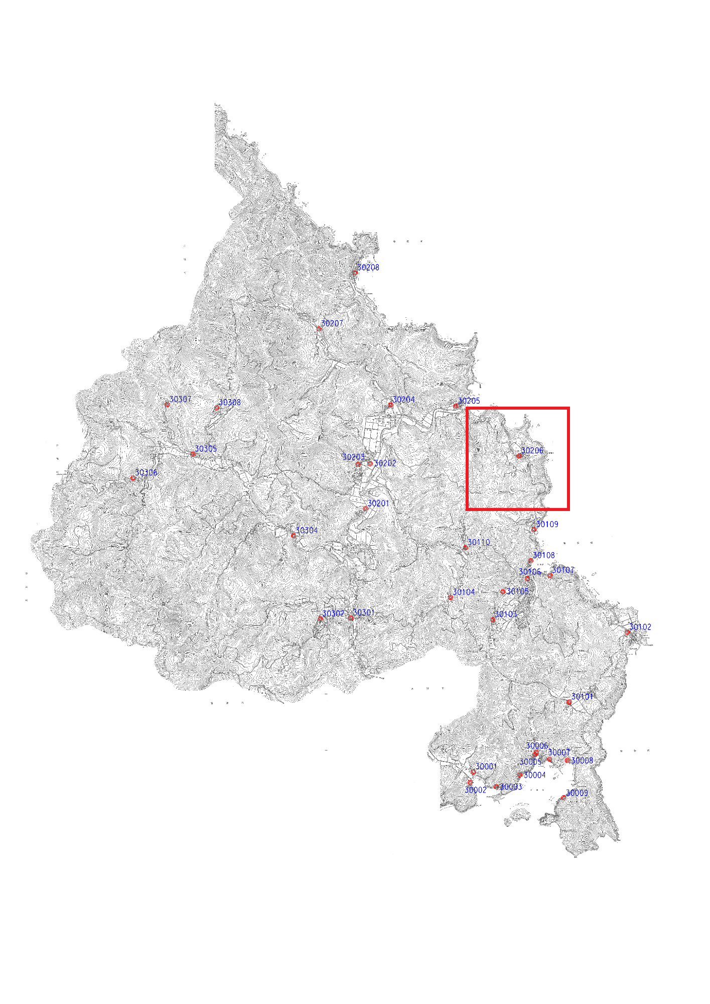 伊根町標準宅地位置図5（全体図）