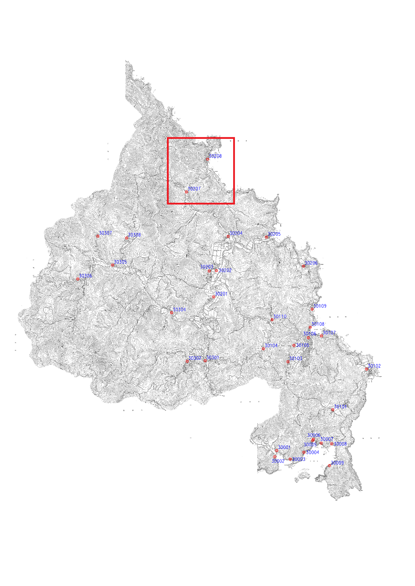 伊根町標準宅地位置図6（全体図）