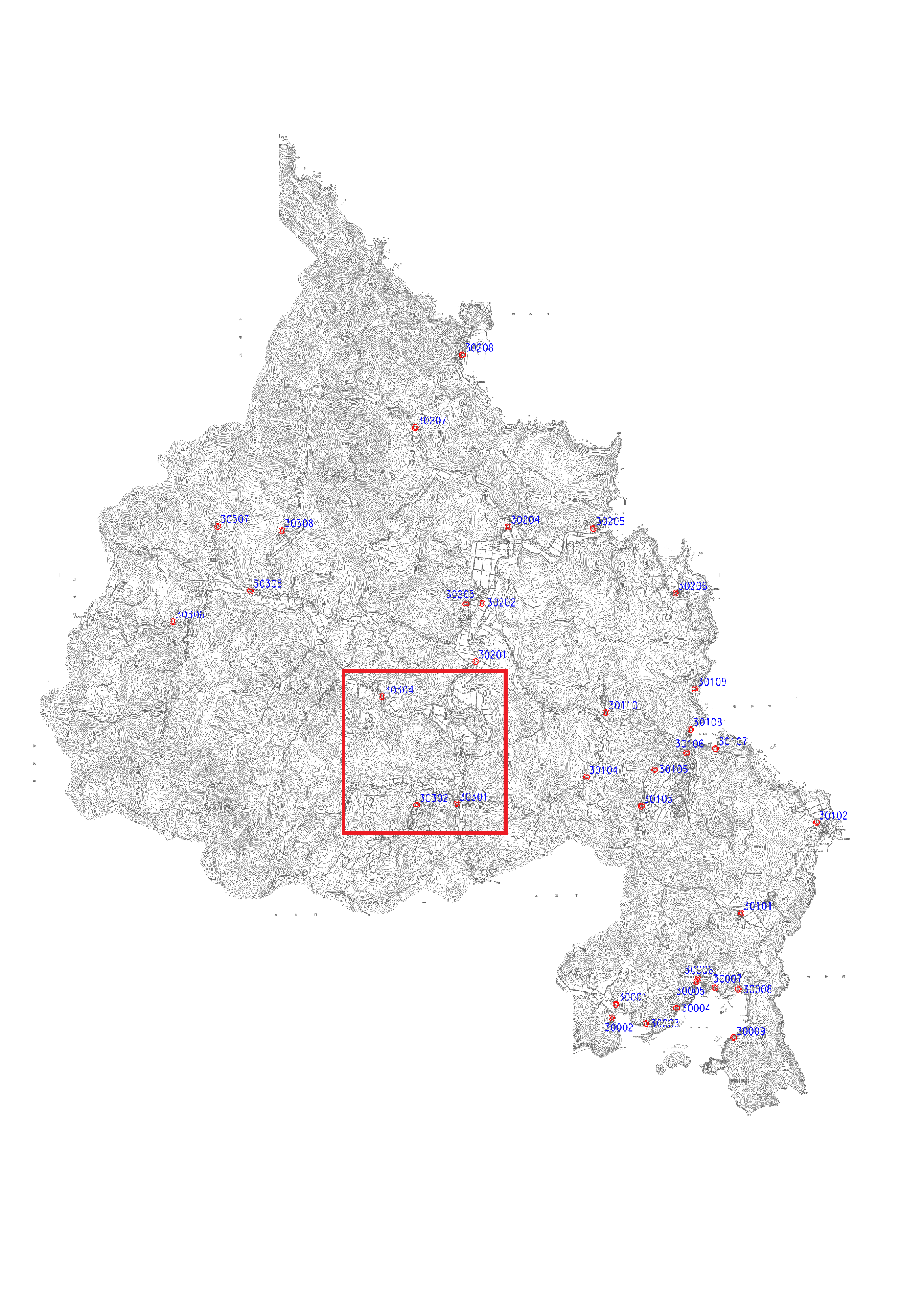 伊根町標準宅地位置図7（全体図）