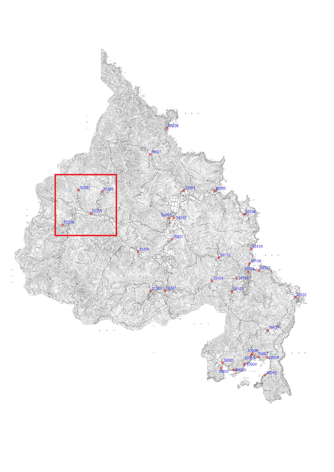 伊根町標準宅地位置図8（拡大図）